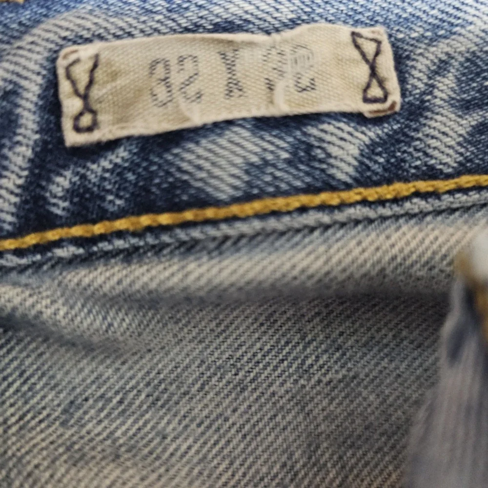 Polo Ralph Lauren Vintage Classic 67 Button Fly Denim Jeans Size 32x32 Thrashed